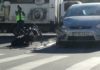 Accident cumplit. Motociclist strivit de un autoturism in Nicolina. Galerie foto