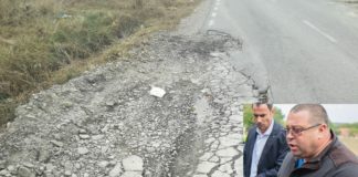 Afaceristul cu ”spate” la DNA. Drum proaspat asfaltat din nou plin de gropi