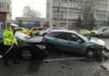 Update!Accident in fata la Mc Donald’s. Doua masini facute praf. Galerie foto