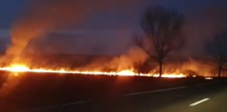Incendiu urias intre Strunga si Targu Frumos