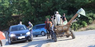 Foto. Politia lui Pește! Au amendat o vanzatoare de struguri si au ignorat un pericol public
