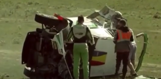 Accident groaznic la Raliul Iasului. Copilotul vedetei Tempestini a ajuns la Urgente