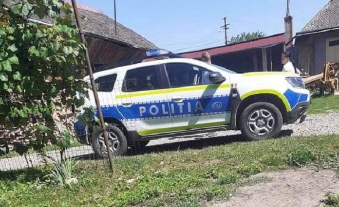 masina de Politie caine impuscat Boroaia-