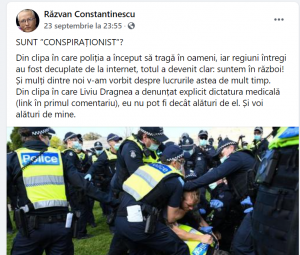 RAZVAN CONSTANTINESCU MESAJ DE SUSTINERE PENTRU DRAGNEA