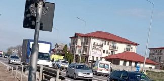 Accident! Femeie lovită pe trecerea de pietoni în față la Antibiotice trafic accident Antibiotice-