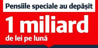 Peste un miliard de lei irosiți pentru pensiile speciale:,, Hoție organizată și legiferată”