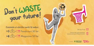 Don`t waste your future – Pregătește-te de școală la Palas, reciclând și câștigând premii care te reprezintă! Palas Iasi don't waste your future