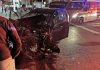 Accident cu 6 victime in Păcurari. O mașină s-a făcut zob. Galerie foto/video accident grav in Pacurari