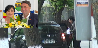Video! Primarul din Deleni își duce soția la serviciu și nepoata la școală cu mașina instituției montaj Dumitru Prigoreanu si sotia si rimariei Deleni a dus-o la serviciu pe sotia primarului