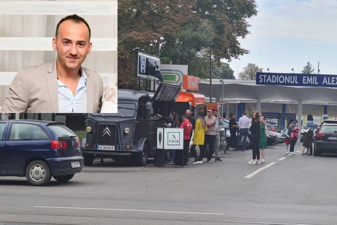 Andrei Ilasoaia si toneta Coffe Noir de la stadion