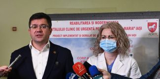 Modernizarea spitalului de copii aproape finalizată. Președintele Costel Alexe anunță un stadiu realizat de 96% Costel Alexe si Alina Belu