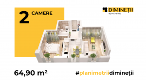 Diminetii-planimetrie - 2 camere