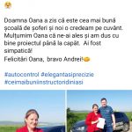 postare Oana Vornicu - scoala de soferi