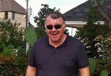 medic Bogdan Iliescu intr-o gradina