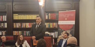 Șeful IPJ, bătăuș de studenți, a lansat o carte despre violența domestică. Video Costel Gitlan lansare carte