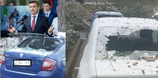 Galerie foto! Mașinile unor ieșeni distruse de incompetența lui Chirica masini distruse si copaci uscati la Ciric