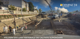 Șantier DIMINEȚII by Inamstro – lucrările avansează cu fundația C1 pentru garanția unei fundații solide și sigure santier Diminetii-