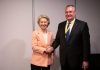 Susținere pentru valorile europene și Schengen pentru România:  Nicolae Ciucă s-a întâlnit cu lideri europeni și s-a adresat Congresului PPE Nicola Ciuca si Ursula von der Leyen