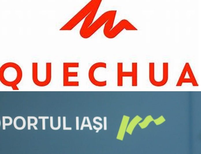 logo Quechua si logo Aeroport