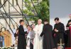 Galerie foto. Imagini exclusive cu Papa Francisc la Iași. Suveranul Pontif a recitat din Eminescu