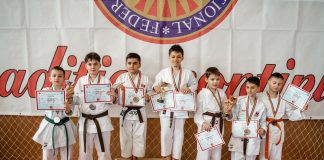 Tinerii karateka din Iași au strălucit la Finala Campionatului Național de Karate Tradițional pentru Copii Galați, 11–13 aprilie 2025 premianti campionatul de karate traditional