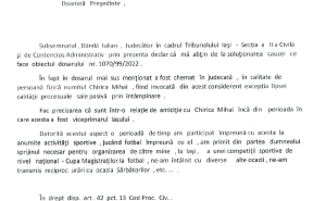 cerere de abținere Iulian Dănilă