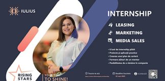 Construieste-ti cariera alaturi de profesionisti! Aplica la programul de internship Rising Stars at IULIUS