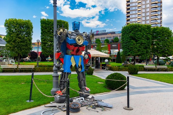 robot în Palas