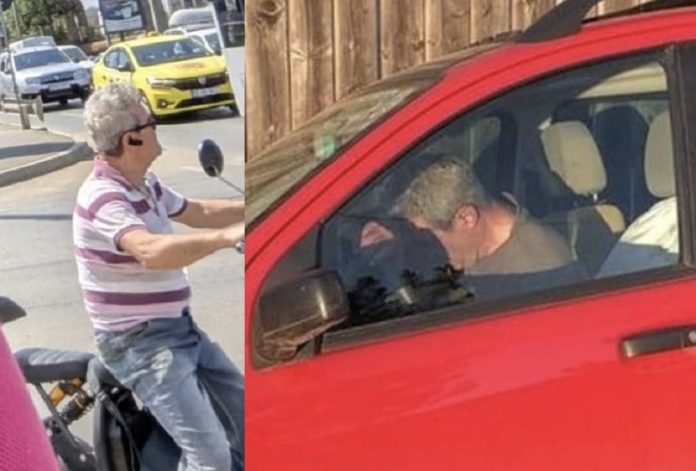Gabriel Ghrgheșanu pe moped si mort de beat