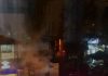 Video! Incendiu în centrul Iașului. Mașinile de pompieri au intervenit pe b-dul Ștefan cel Mare
