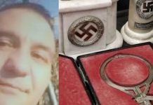 Legionar din Iași condamnat la închisoare. Procurorii au găsit un arsenal întreg de materiale naziste George Florin Țuguliță si artefacte naziste