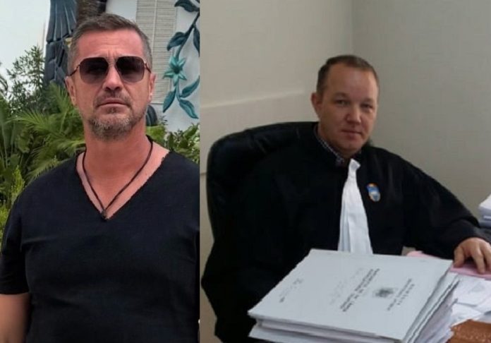 Lucian Zlate și procurorul Dan Blănaru