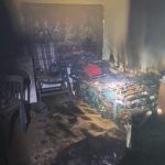 o camera afectata de incendiu