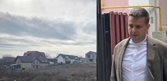 terenul pe care urmează să ridice blocuri Paul Avătăjii pe strada Iancu Flondor și Alexandru Mustiață