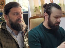 Triunghi amoros exploziv. Un preot este acuzat că are o relație cu soția unui enoriaș, om de afaceri Florin Cătălin Panciuc și preotul Andrei Afrăsiloaie