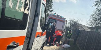 Tragedie în Popești: un bărbat a fost lovit mortal de ambulanță aflată în misiune accident ambulanta Popesti-1