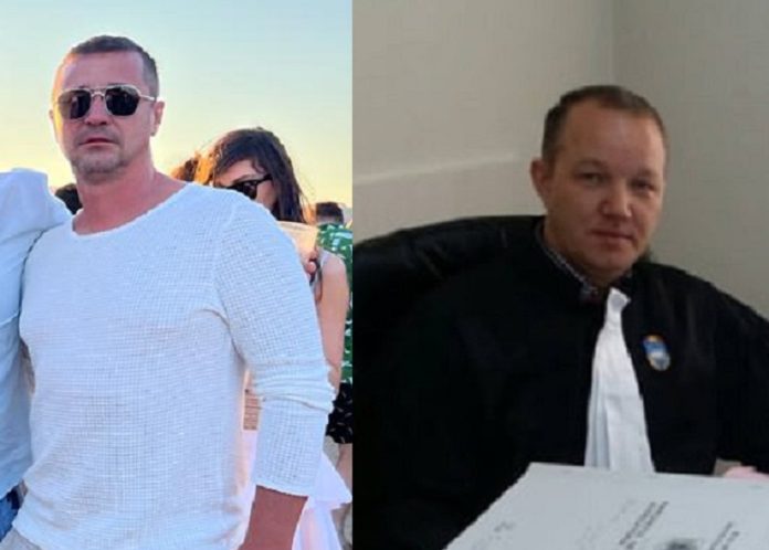 Lucian Zlate și procurorul Dan Blănaru