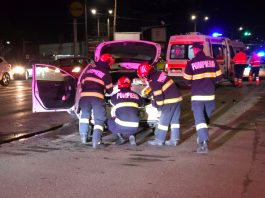 Galerie FOTO! Accident violent în Tudor. Un tânăr a ajuns la spital