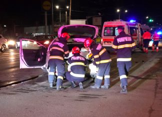 Galerie FOTO! Accident violent în Tudor. Un tânăr a ajuns la spital