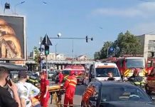 Accident grav în municipiul Iași: 6 persoane au necesitat îngrijiri medicale -UPDATE