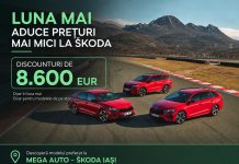 Škoda lansează în luna mai o campanie specială cu discounturi atractive pentru modelele din stoc