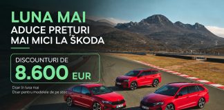 Škoda lansează în luna mai o campanie specială cu discounturi atractive pentru modelele din stoc