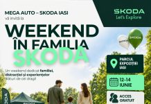 Mega Auto – Škoda Iași invită ieșenii la evenimentul „Weekend în Familia Škoda”, în Parcul Expoziției