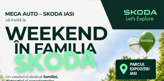 Mega Auto – Škoda Iași invită ieșenii la evenimentul „Weekend în Familia Škoda”, în Parcul Expoziției