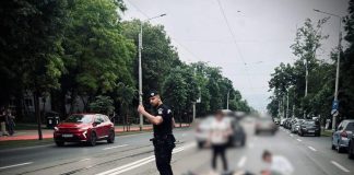 Accident rutier cu victimă în Copou. Un biciclist a fost acroșat de un autoturism