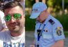 Dragoș Bucurel și un poltist de la Rutiera Iași