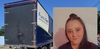 Ionela Pavel și băiețelul său au scăpat ca prin minune de sub roțile unei autoutilitare. Șoferul nu s-ar fi asigurat corespunzător înainte de a da cu spatele