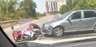 Accident rutier pe b-dul C.A Rosetti-