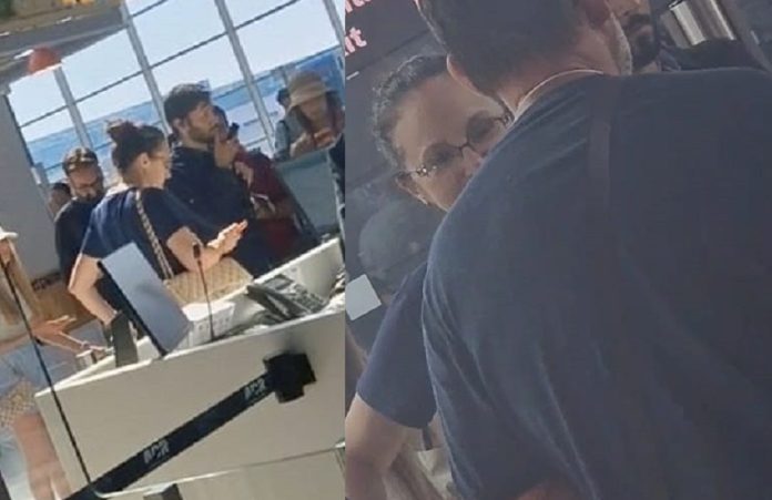 Alina Bica pe Aeroport la Nice