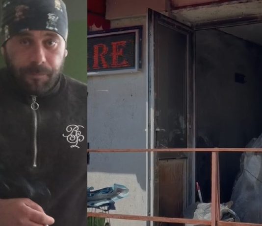 Andrei Aslam și salonul Nail incendiat